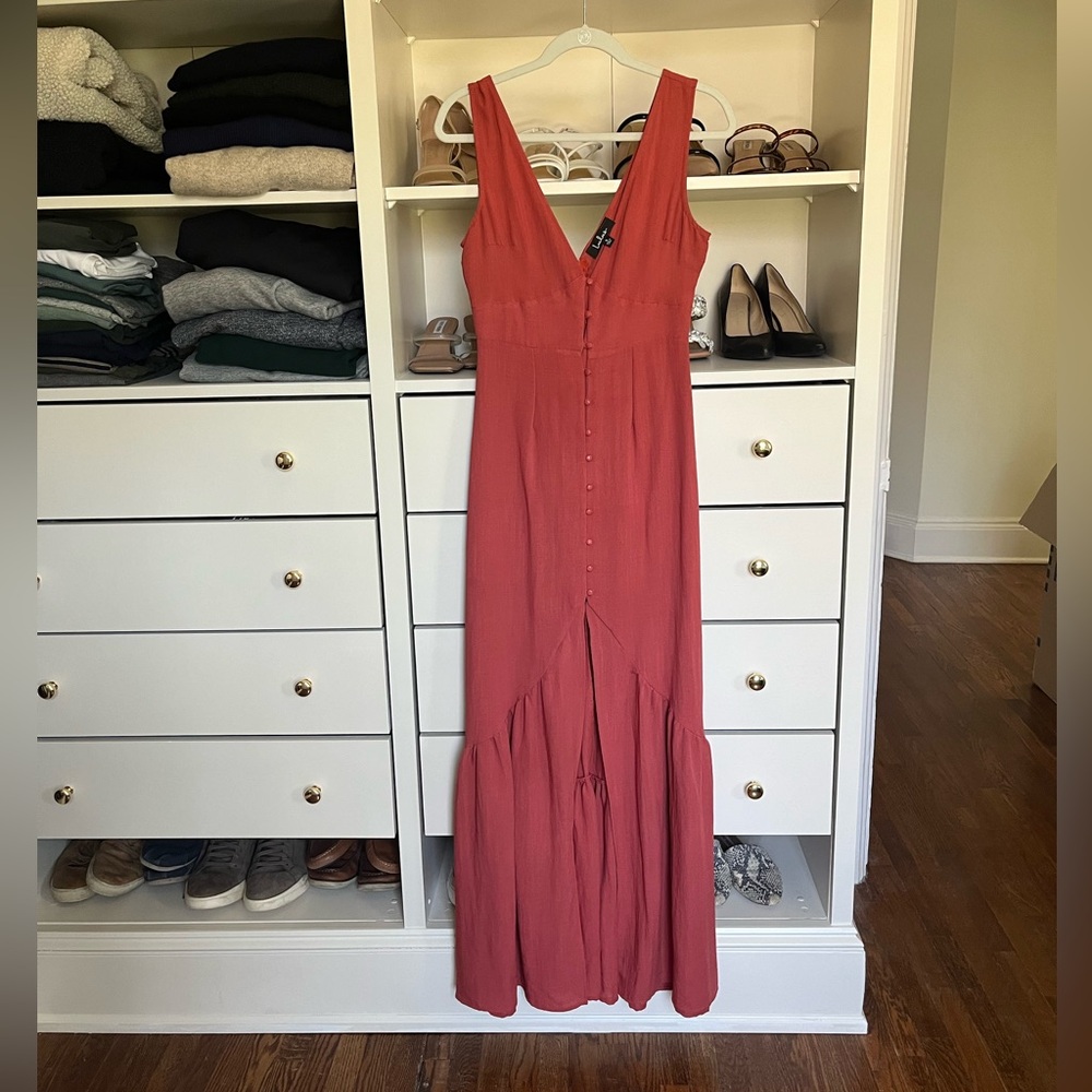 Lulu’s Orange Button Down Dress
